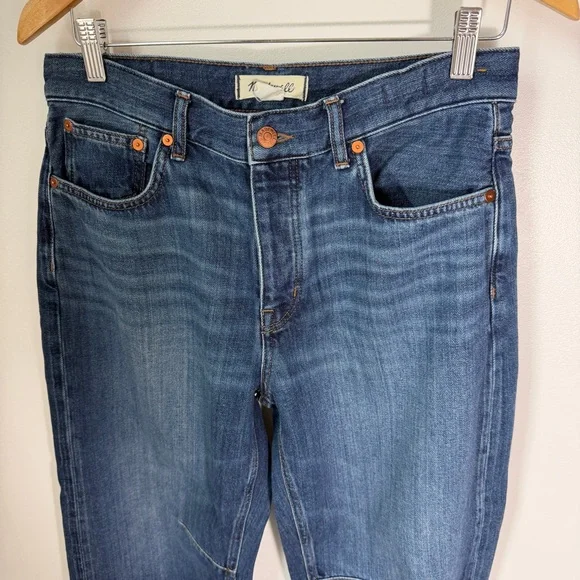 Madewell Petite Darted Barrel-Leg Jeans Softdrape Edition Medium Wash Size 27 P - Picture 4 of 12